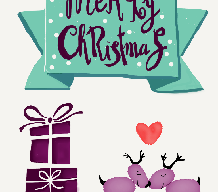 FREEBIE – Weihnachtskarte zum Runterladen.  #BreBloAdvent