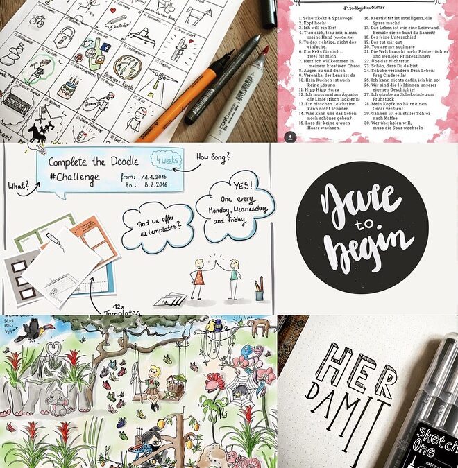 Sketchnotes- Doodle- und Lettering CHALLENGES – 5 Gründe, warum man mitmachen sollte