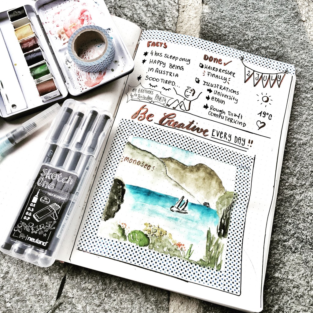 Bulletjournal Sketchnotes by Diana - Mondsee