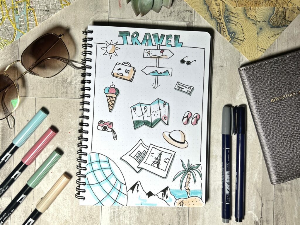 Reiseplanung im Bulletjournal