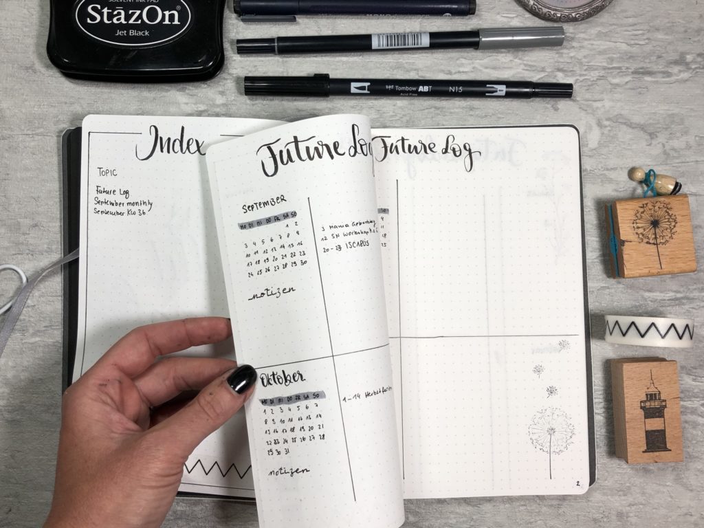 Bullet Journal Future Log