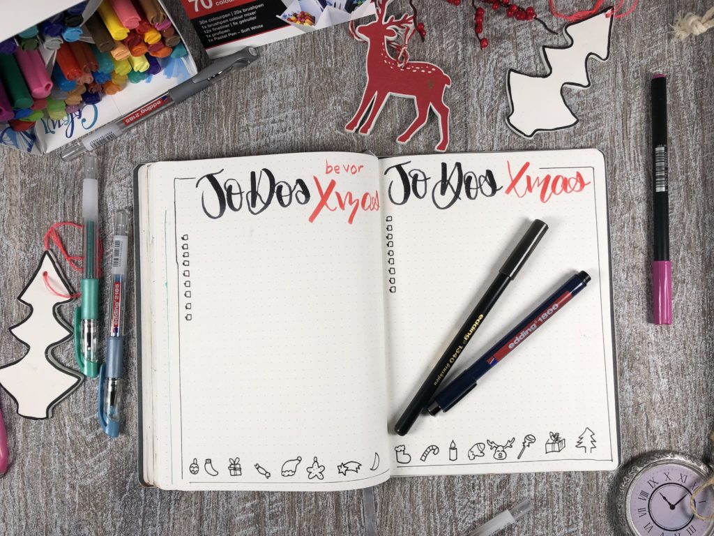 To Do Liste Weihnachten im Bulletjournal