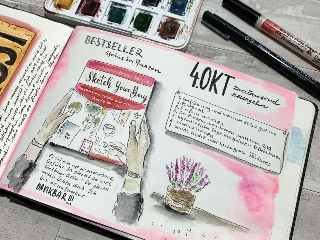 Sketch your day – Ideen und Inspiration für dein Daily Journaling
