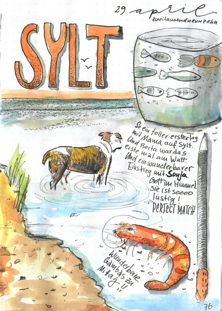 Sketch your day Sylt Watercolor Journaling