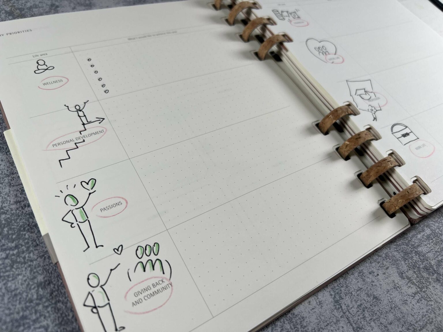 Moleskine Life Planner Sketchnotes by Diana