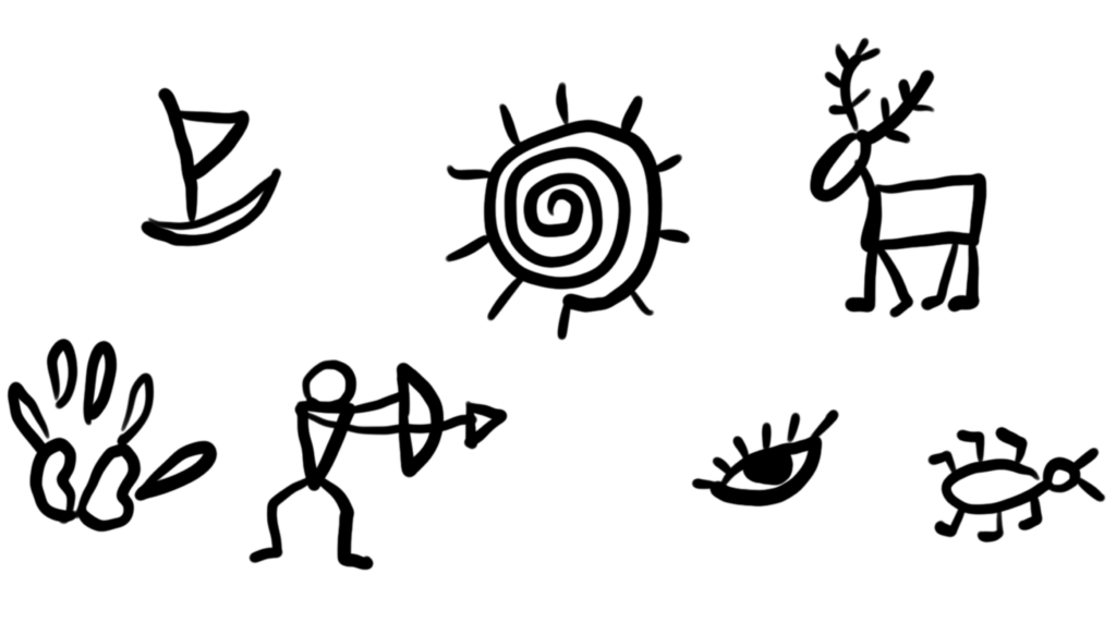 Höhlenmalereien Sketchnotes Doodles