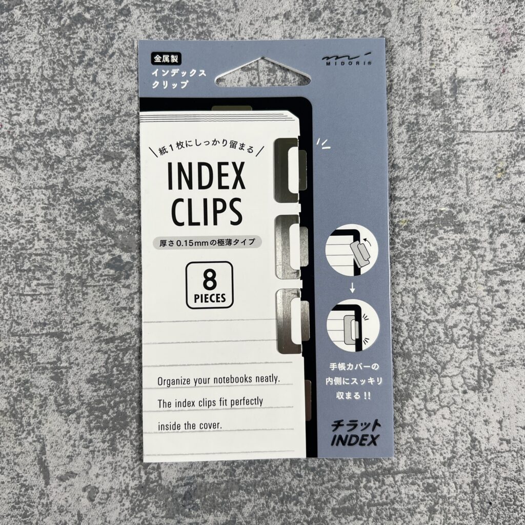 Midori Index Clips für dein Notizbuch Midori Index Clips für dein Notizbuch