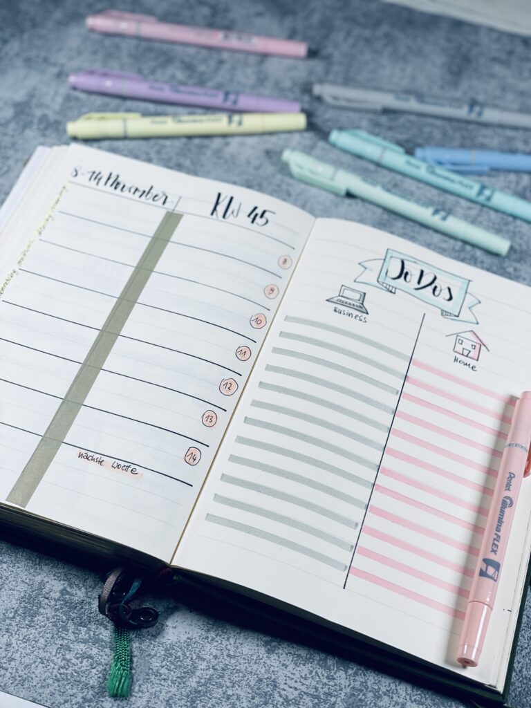 Pentel Illumina Flex im Bullet Journal