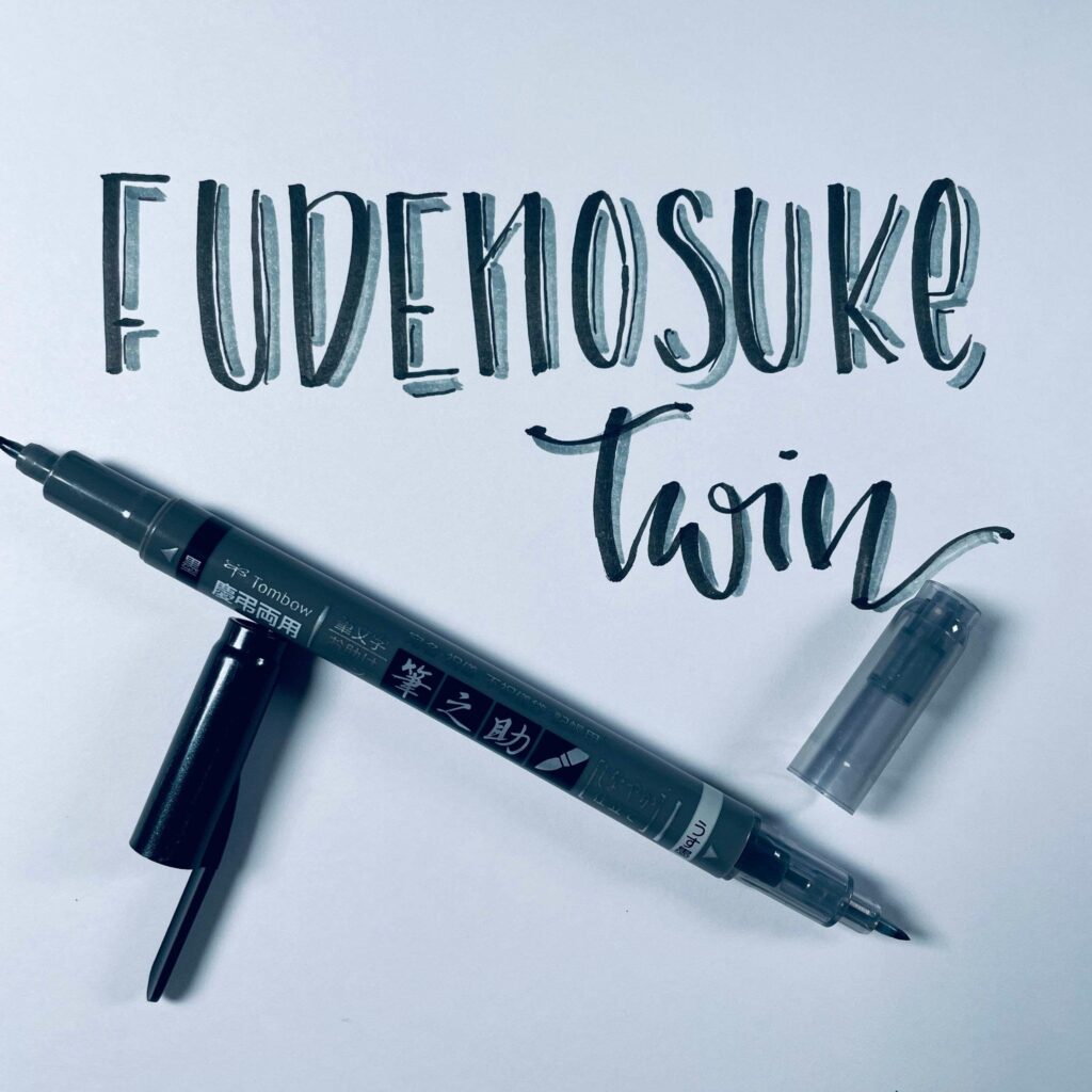 Fudenosuke Twin - schwarz und grau, 2 Spitzen