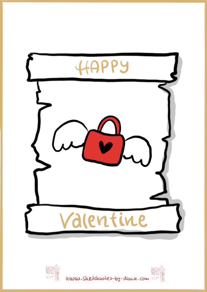 Schritt für Schritt Anleitung Sketchnotes Vorlagen Valentinstag Schritt für Schritt Anleitung Sketchnotes Vorlagen Valentinstag