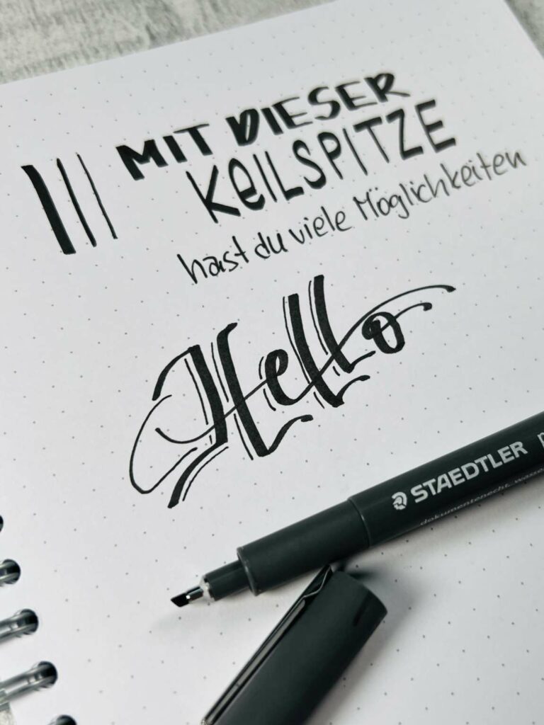 Stifte Sketchnotes Staedtler Pigment mit Keilspitze