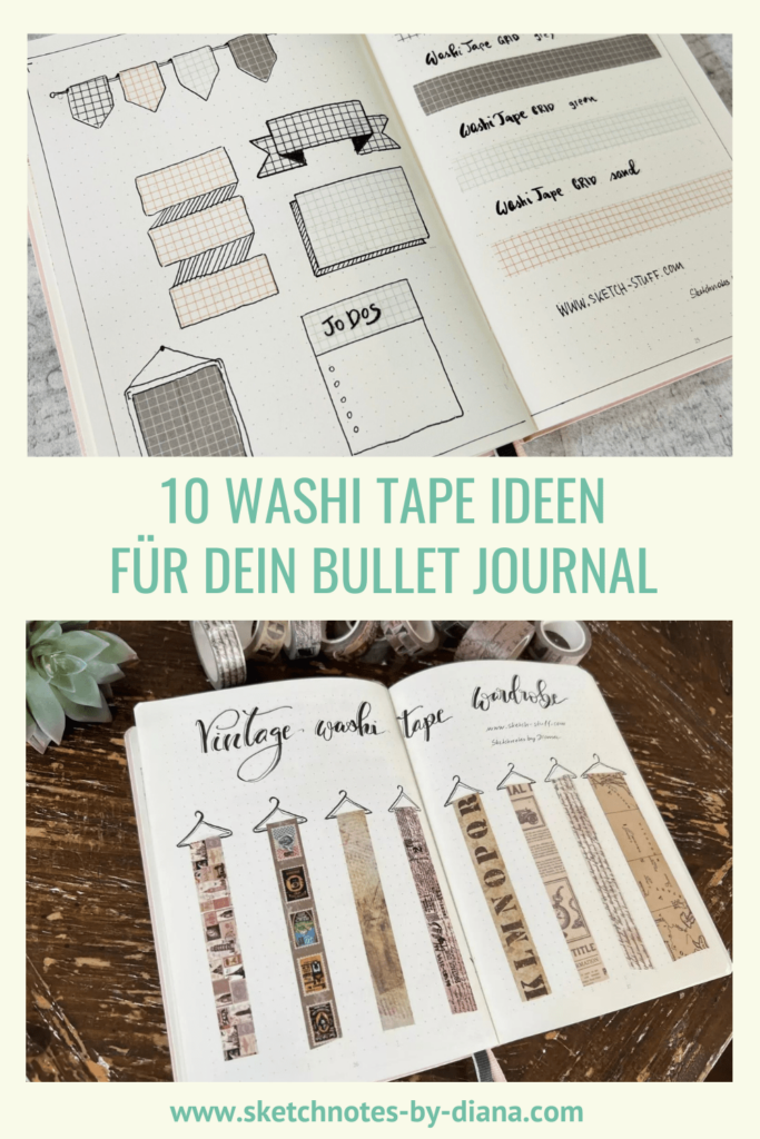 Washi Tape Ideen für dein Bullet Journal Washi Tape Ideen für dein Bullet Journal