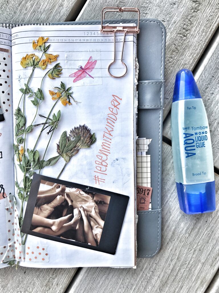 Travel Journal Reisetagebuch Blumen