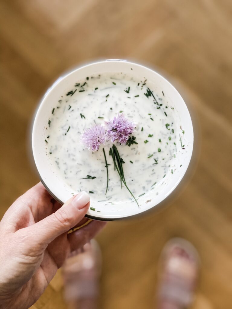 Liebst du Kräuter Kräuterbuch Schnittlauchcreme