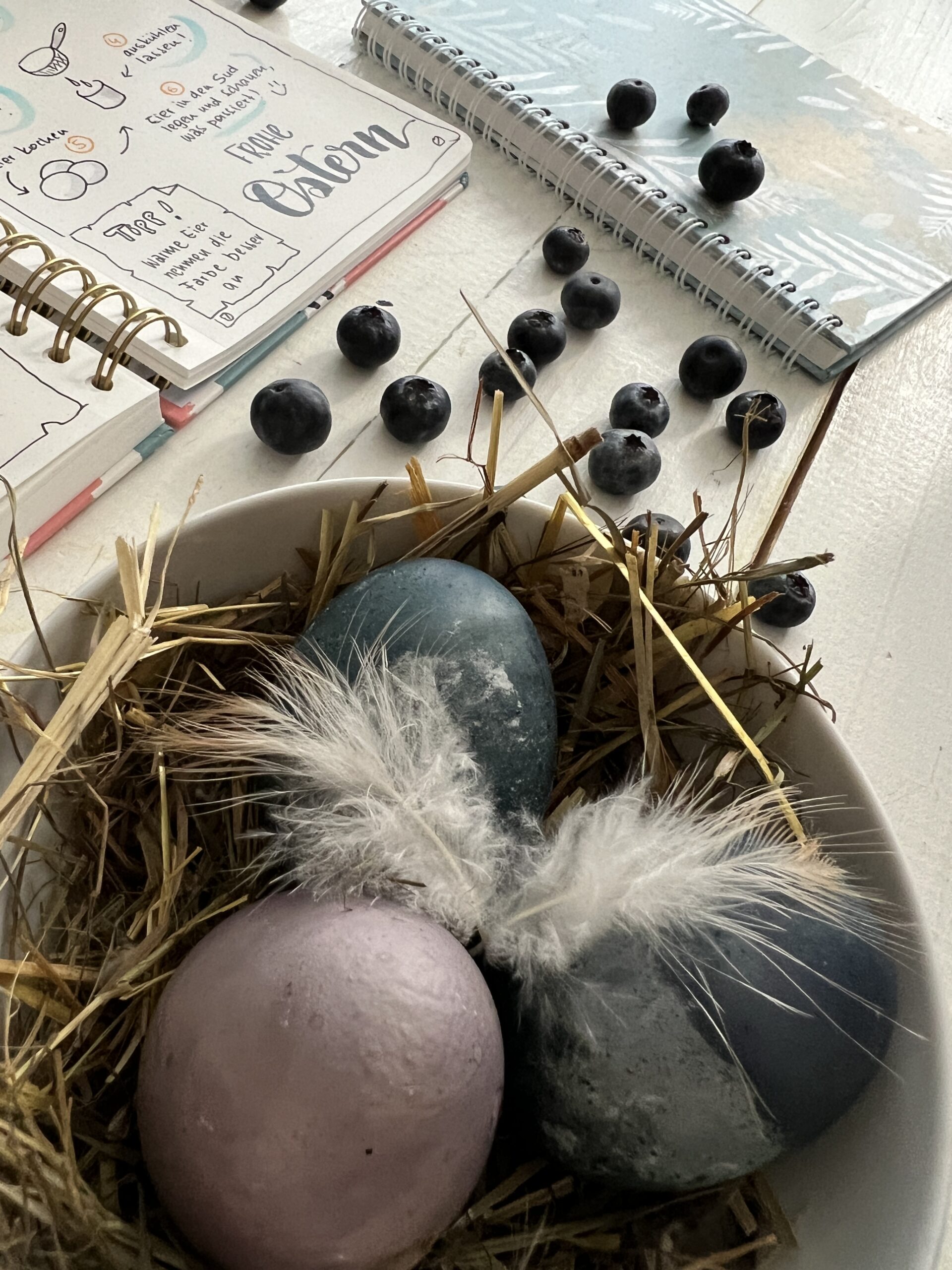 Ostereier natürlich färben - mit Sketchrezept als Anleitung ...