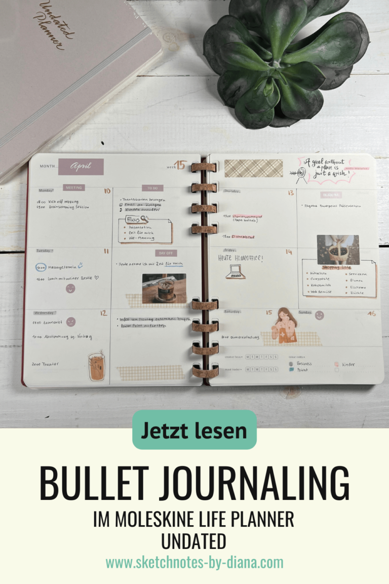 Moleskine Life Planner Sketchnotes by Diana