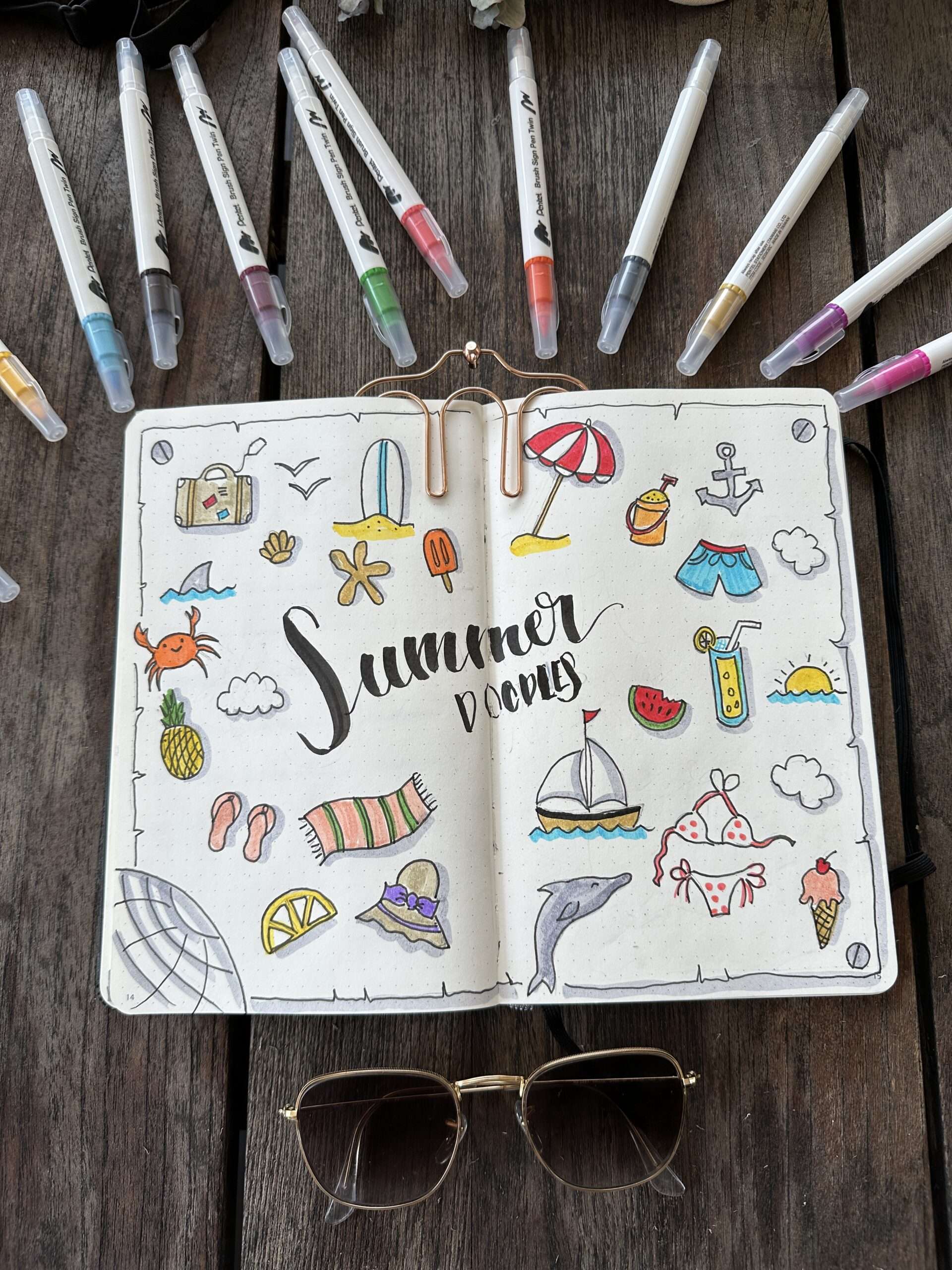 Sketchnotes Symbole Sommer 