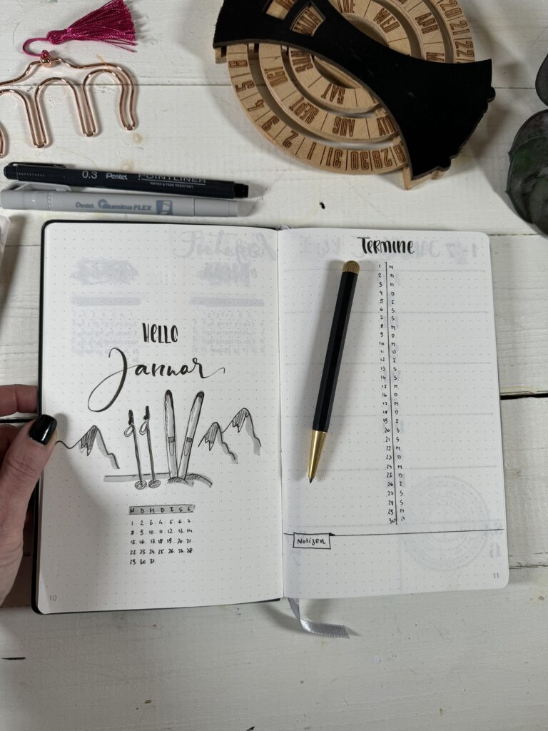 Bullet Journal 2024 Januar