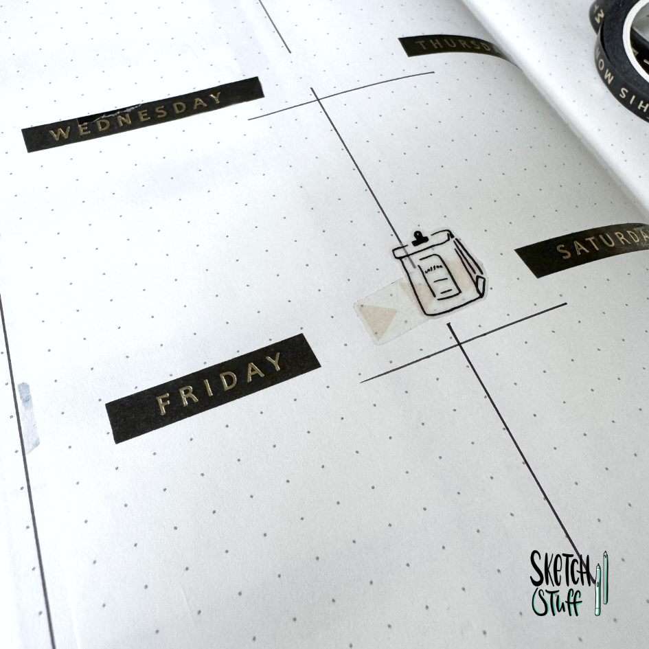 Bullet Journal Washi Tapes weekly