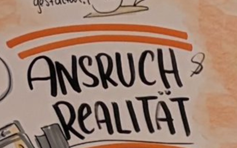 Ausschnitt der Wand beim Fachtag Ernährungswende: ANSRUCH ohne P